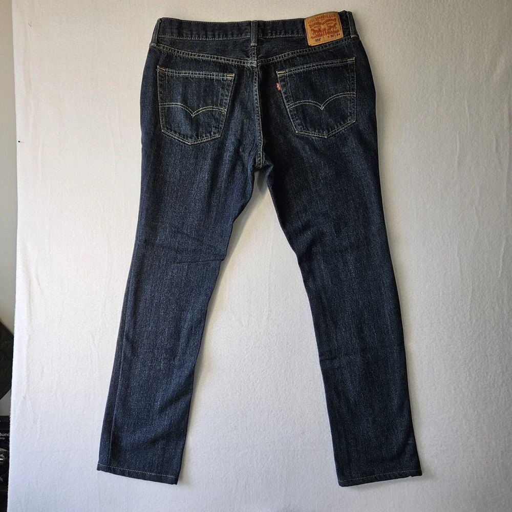 Levi's Men's 559 Blue Denim Jeans Relaxed Straight Leg Fit Size 36X34 Zipper